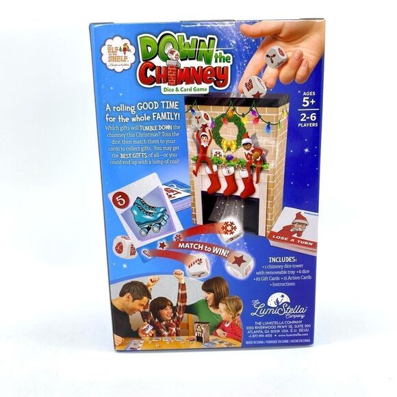 Elf On The Shelf Down The Chimney Dice & Card Game - Picture 2 of 6